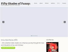 Tablet Screenshot of fiftyshadesoffunny.com